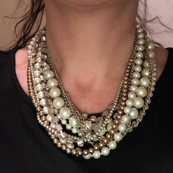White House Black Market Jewelry Multi Pearl Necklace Poshmark